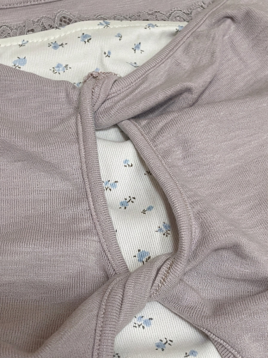 Mock Layered Floral Top
